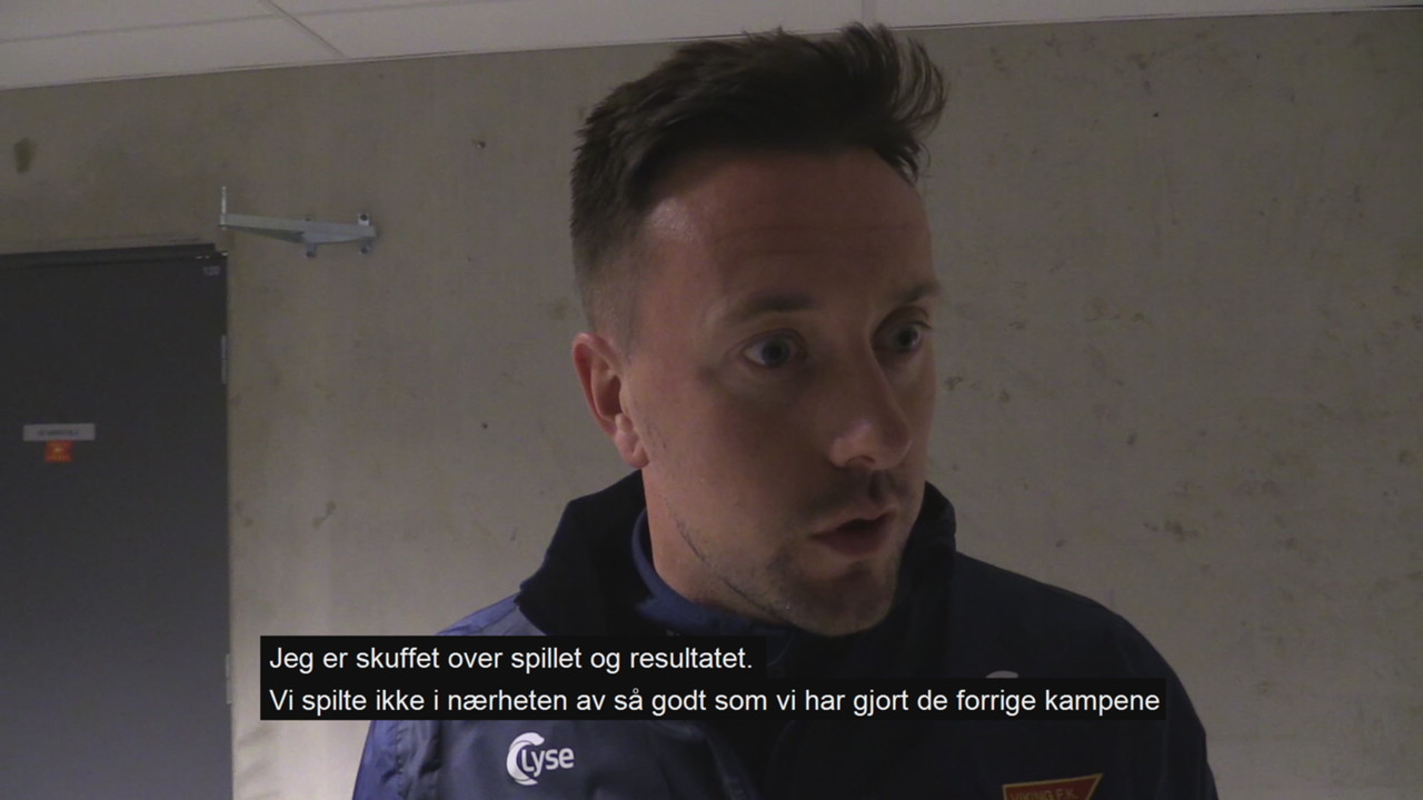 Ian Burchnall etter kampen mot Sandefjord.mp4